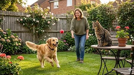 video montage of dog and cat memories with Kudoflix